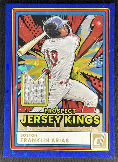 Franklin Arias 2026 Panini Donruss Prospect Jersey Kings Blue Ice Red Sox