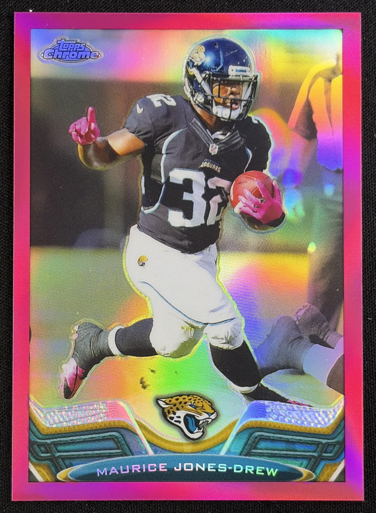 Maurice Jones-Drew 2013 Topps Chrome Pink Refractor /399 Jaguars Jacksonville Jaguars Sports Trading Card
