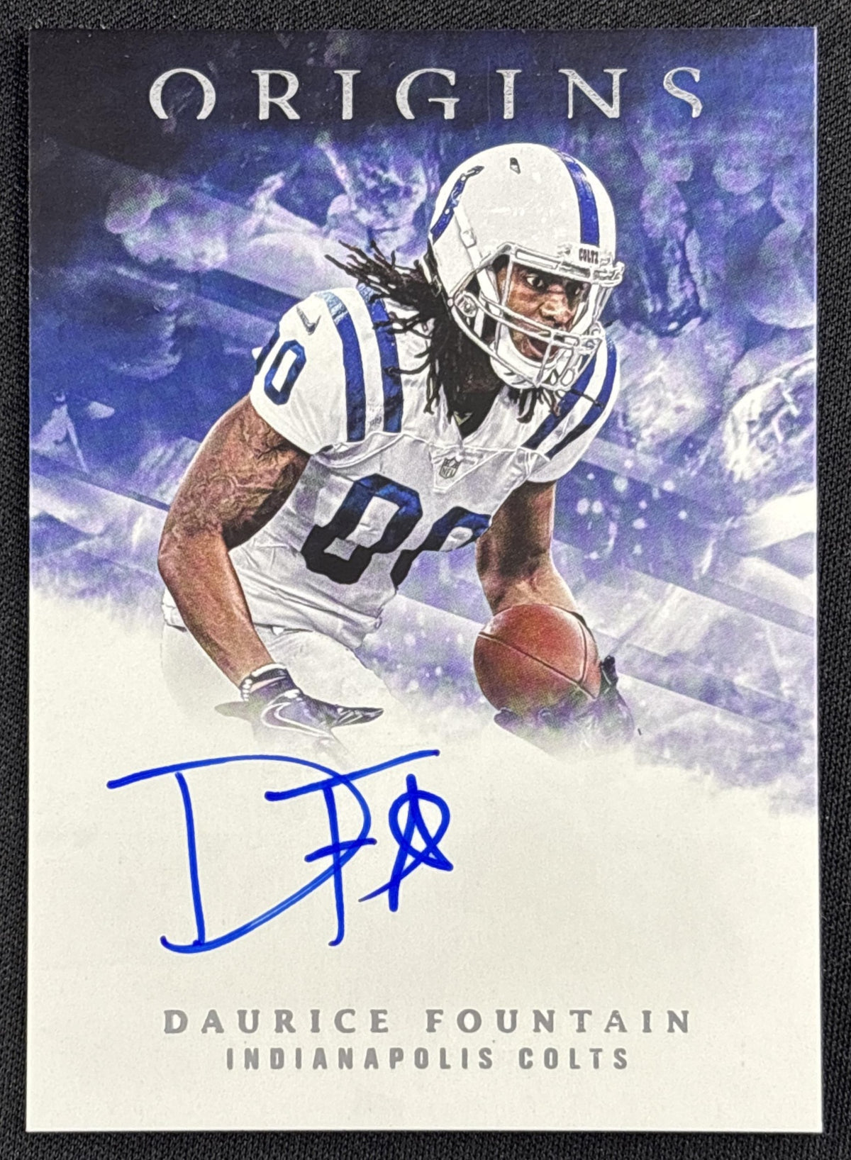 Daurice Fountain 2018 Panini Origins Rookie Auto Indianapolis Colts
