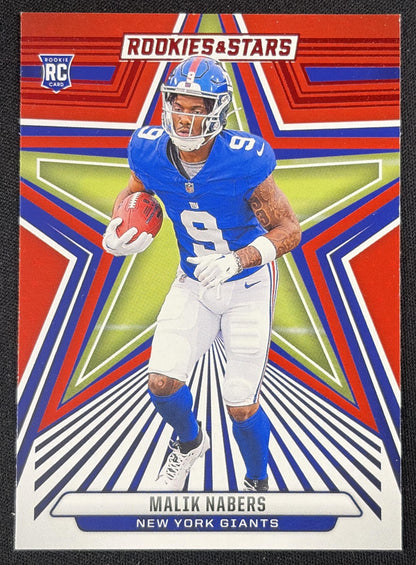 Malik Nabers 2024 Panini Rookies & Stars Red Giants