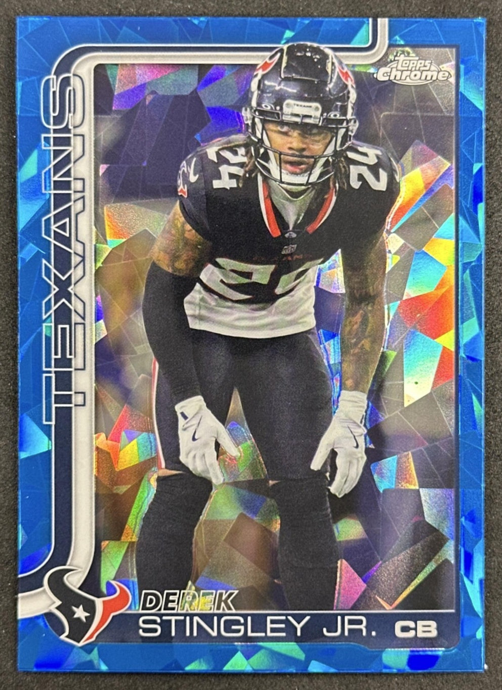 Derek Stingley Jr. 2025 Topps Chrome Sapphire Texans