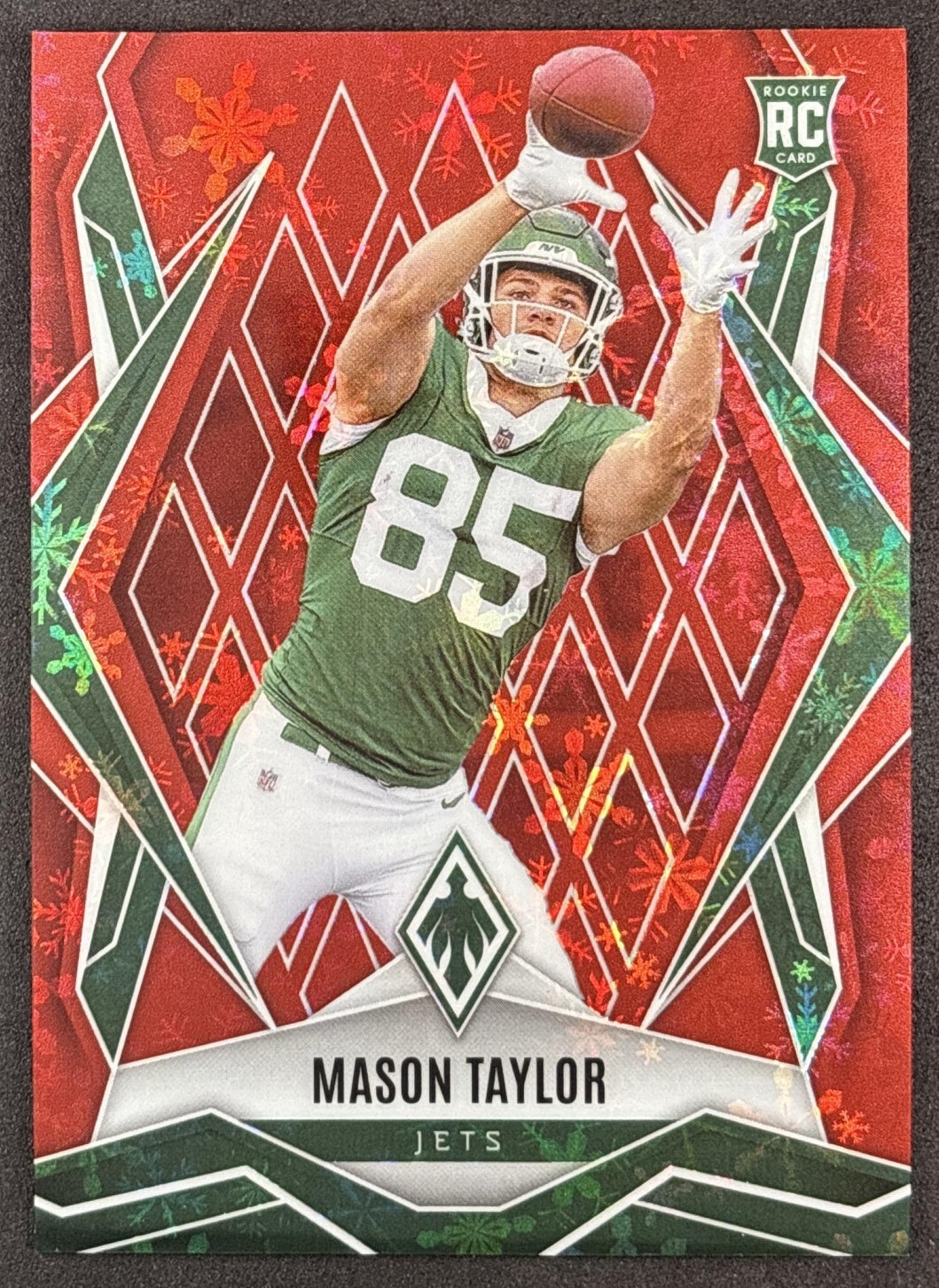 Mason Taylor 2025 Panini Phoenix Red Winter Prizm /399 Jets