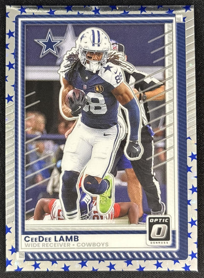 CeeDee Lamb 2025 Panini Donruss Optic Stars Prizm Cowboys front