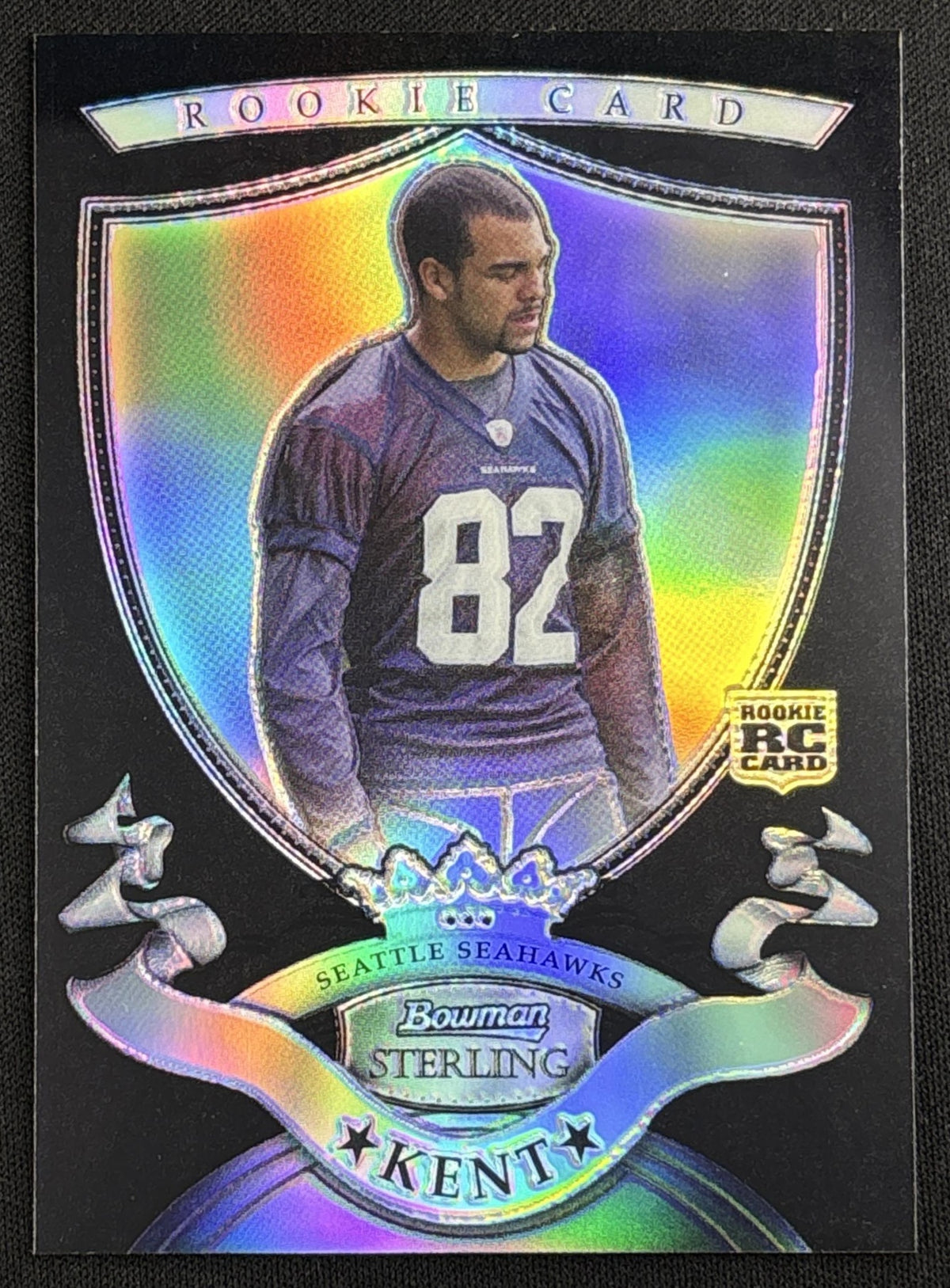 Jordan Kent 2007 Bowman Sterling Black Refractor /25 Seahawks Sports Trading Card