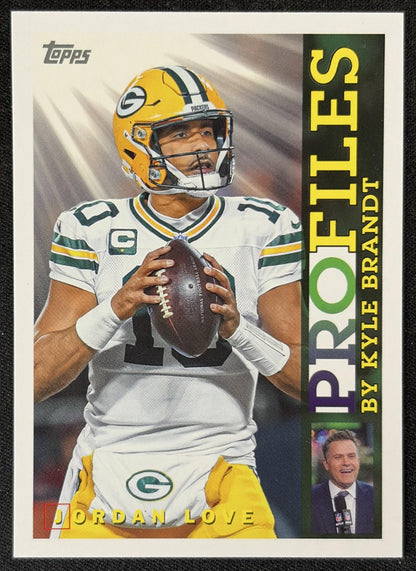 Jordan Love 2026 Topps Profiles Packers front