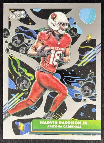 Marvin Harrison Jr. 2025 Topps Cosmic Chrome Cardinals Sports Trading Cards