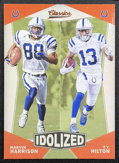 Marvin Harrison T.Y. Hilton 2017 Panini Classics Idolized Colts