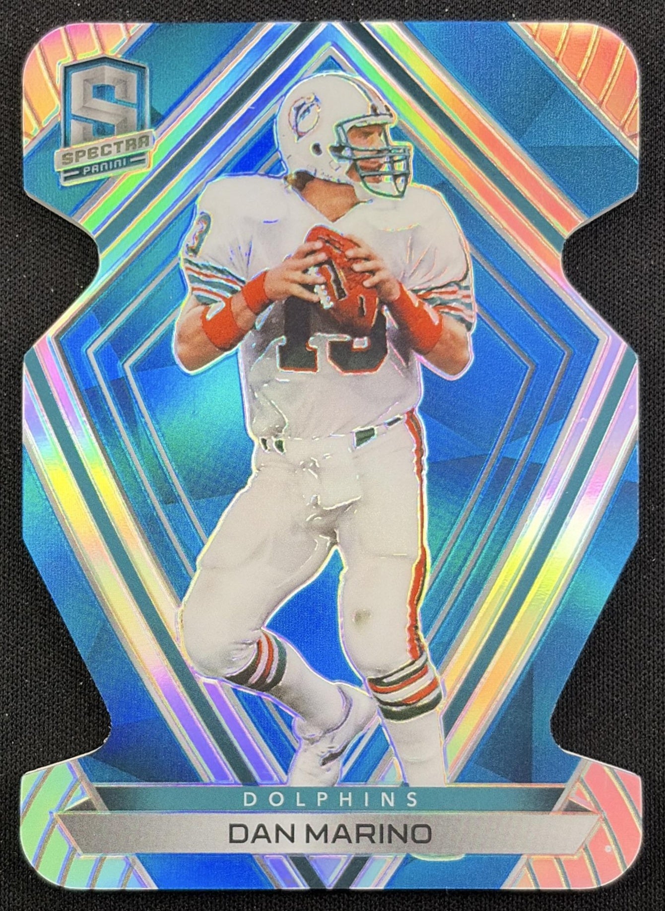 Dan Marino 2020 Panini Spectra Neon Blue Die Cut /50 Dolphins Miami Dolphins