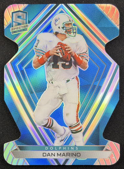 Dan Marino 2020 Panini Spectra Neon Blue Die Cut /50 Dolphins Miami Dolphins
