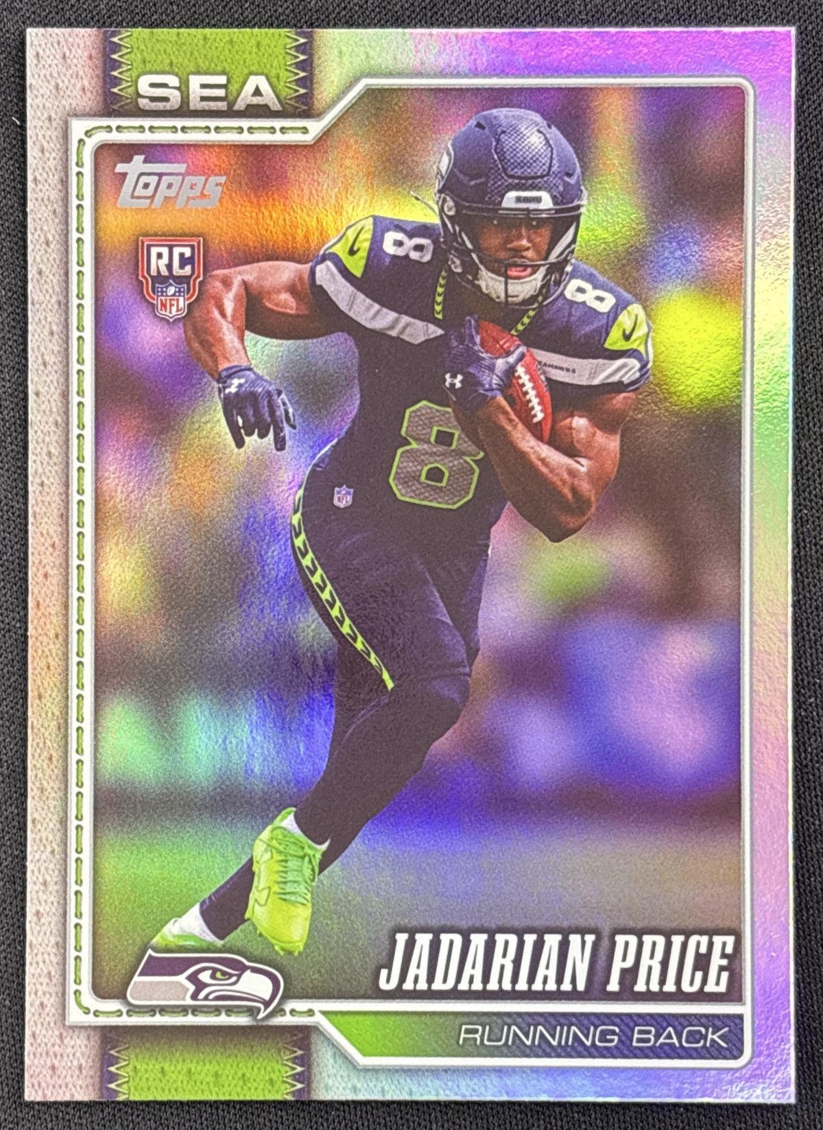 Jadarian Price 2026 Topps Rainbow Foil Seahawks