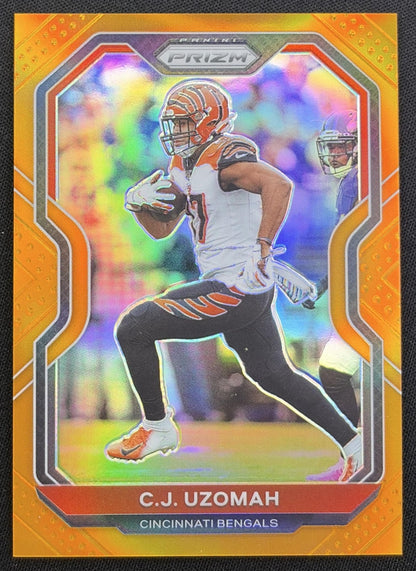C.J. Uzomah 2020 Panini Prizm Orange /249 Bengals