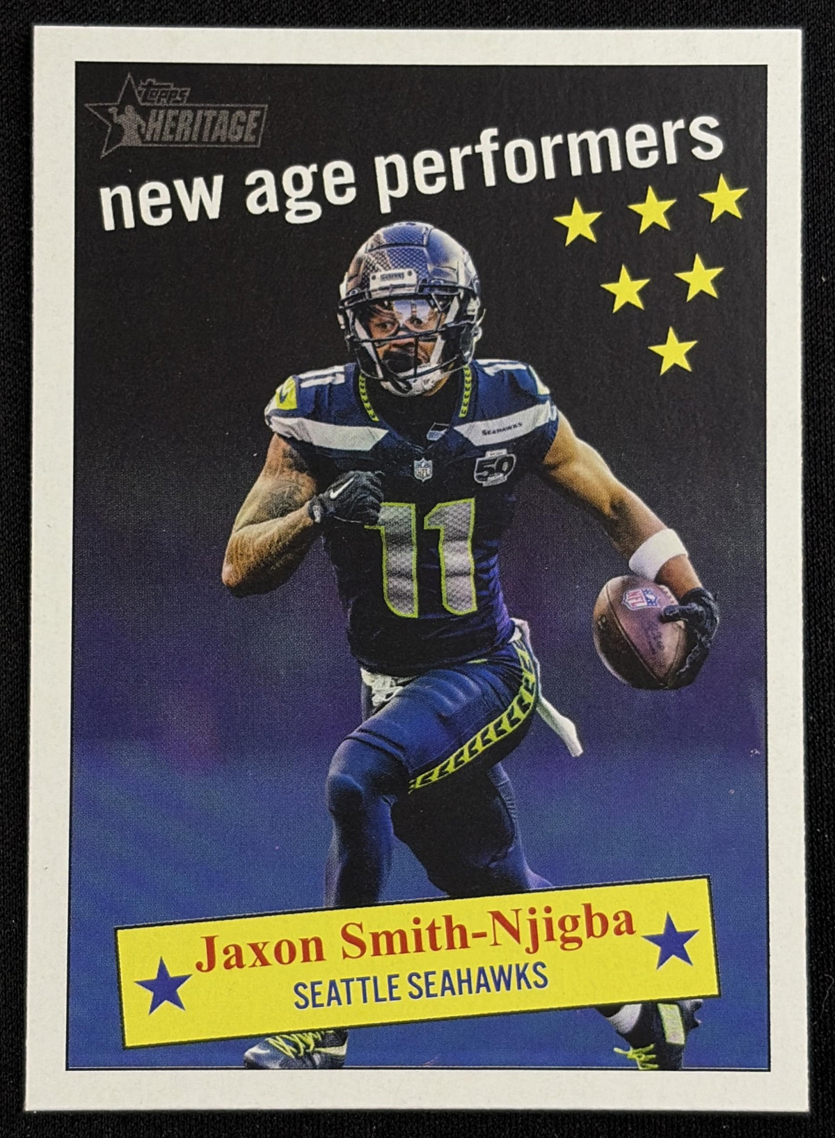 Jaxon Smith-Njigba 2026 Topps Heritage New Age Performers Seahawks - front