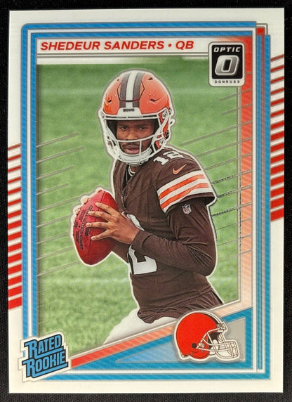 Shedeur Sanders 2025 Donruss Optic Rated Rookie Browns