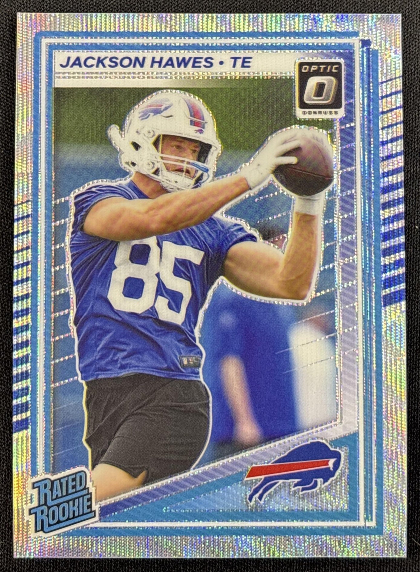 Jackson Hawes 2025 Panini Donruss Optic Rated Rookie Wave Prizm /300 Bills