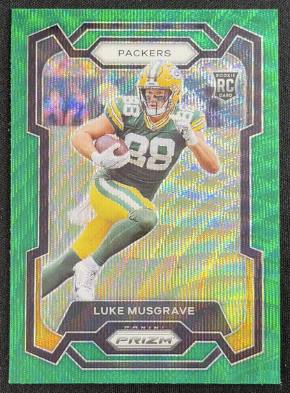 Luke Musgrave 2023 Panini Prizm Green Wave Packers Sports Trading Card