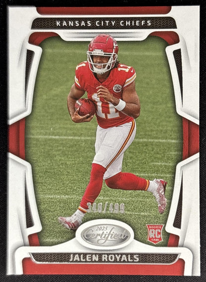 Jalen Royals 2025 Panini Certified Rookies /499