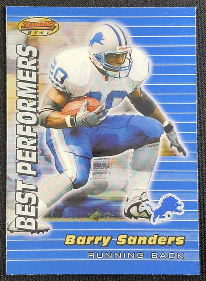 Barry Sanders 1999 Bowman's Best Lions Sports Trading Card
