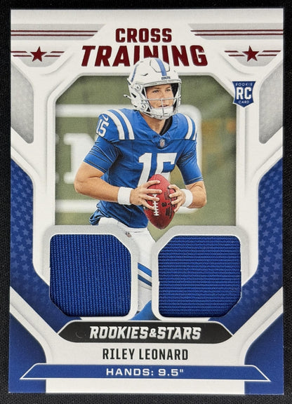 Riley Leonard 2025 Panini Rookies & Stars Cross Training Colts Sports Trading Cards