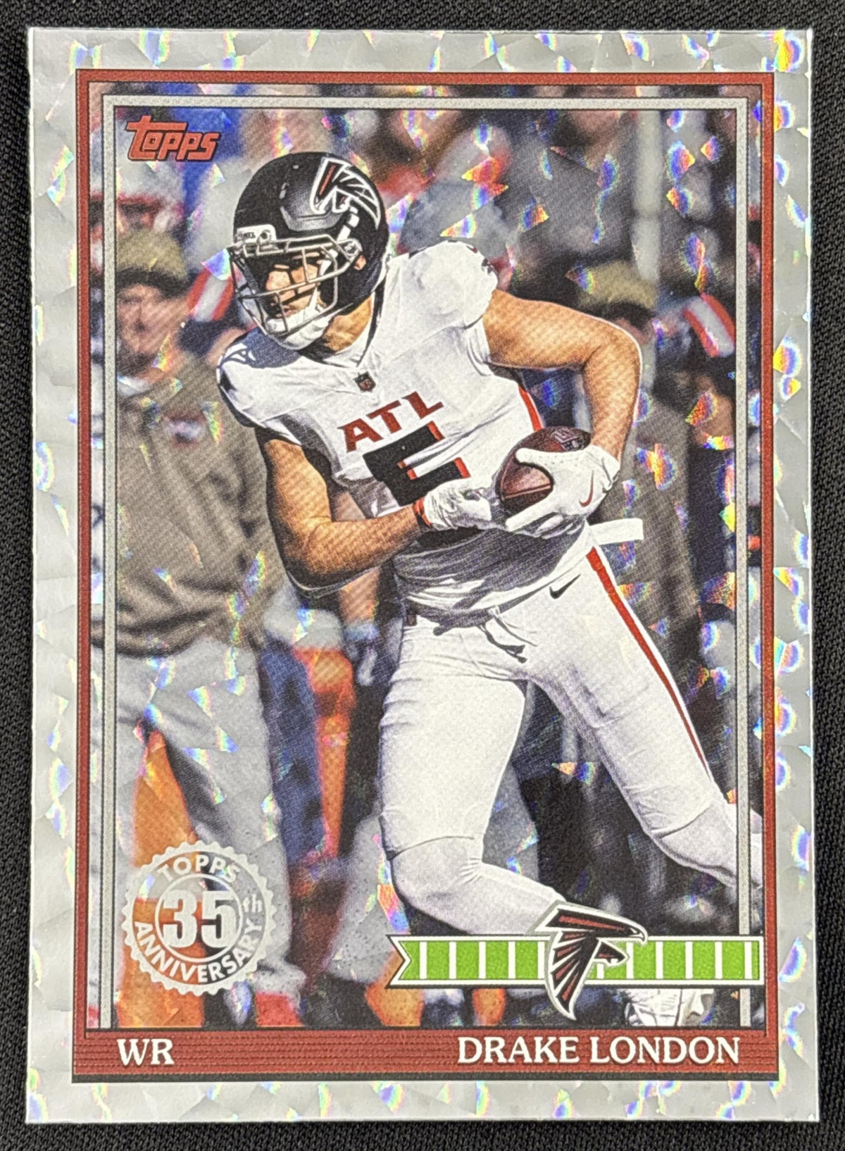 Drake London 2026 Topps 1991 Crackle Foil Falcons