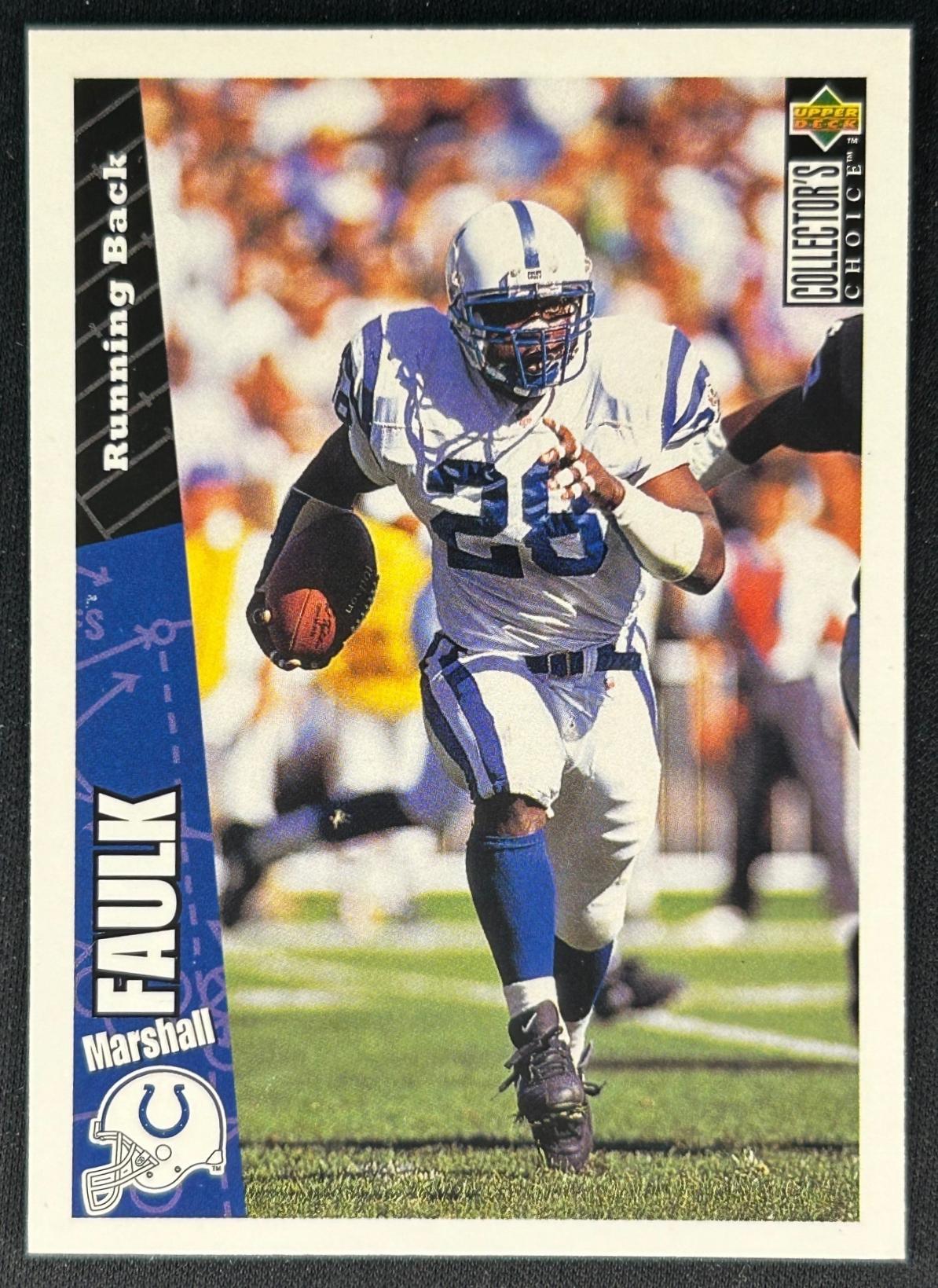 Marshall Faulk 1996 Collector's Choice Colts