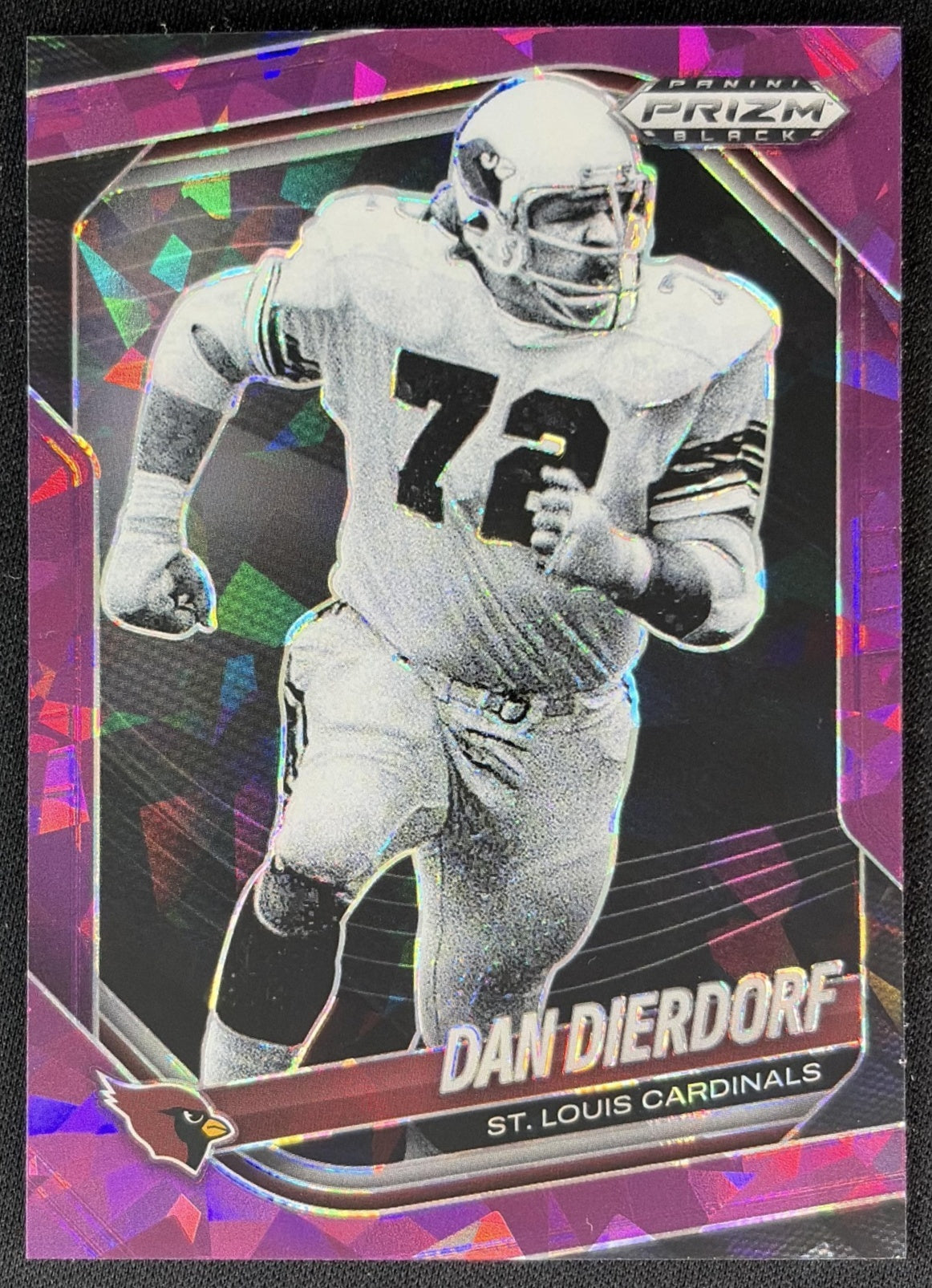 Dan Dierdorf 2025 Panini Prizm Black Purple Ice /149