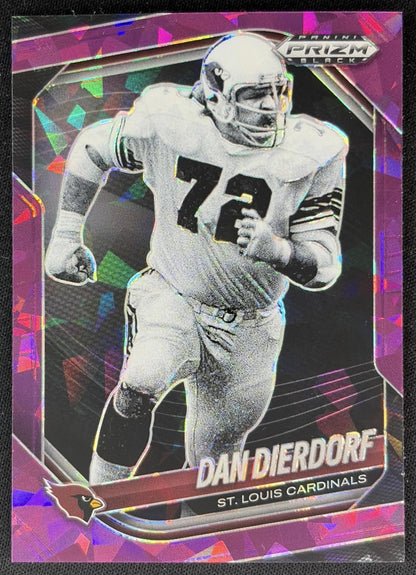 Dan Dierdorf 2025 Panini Prizm Black Purple Ice /149