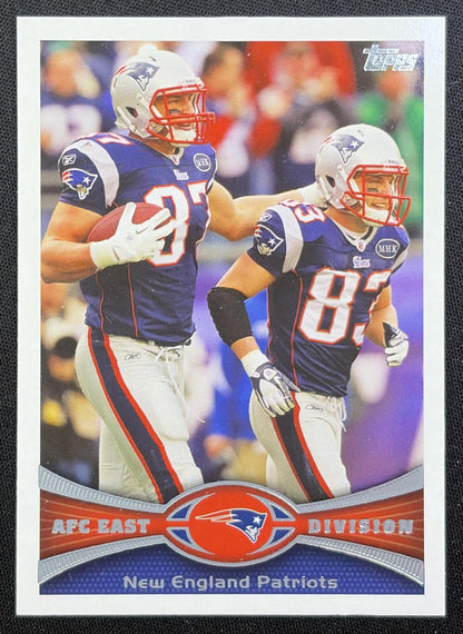 New England Patriots: Rob Gronkowski Wes Welker 2012 Topps Patriots