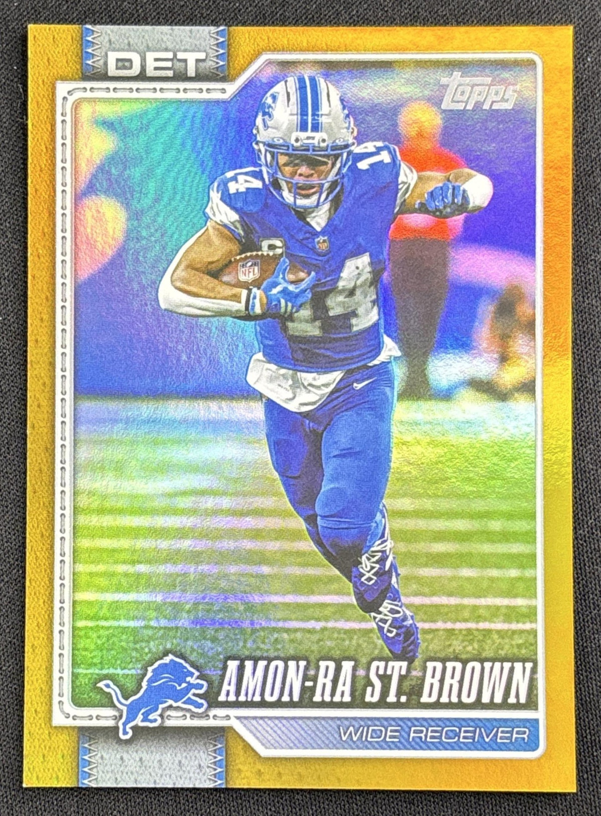 Amon-Ra St. Brown 2026 Topps Gold Holo Foil /50 Lions Sports Trading Card