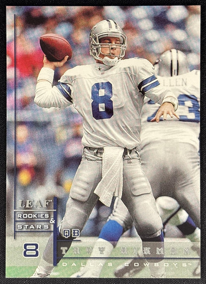 Troy Aikman 1998 Leaf Rookies And Stars Cowboys Sports Trading Cards