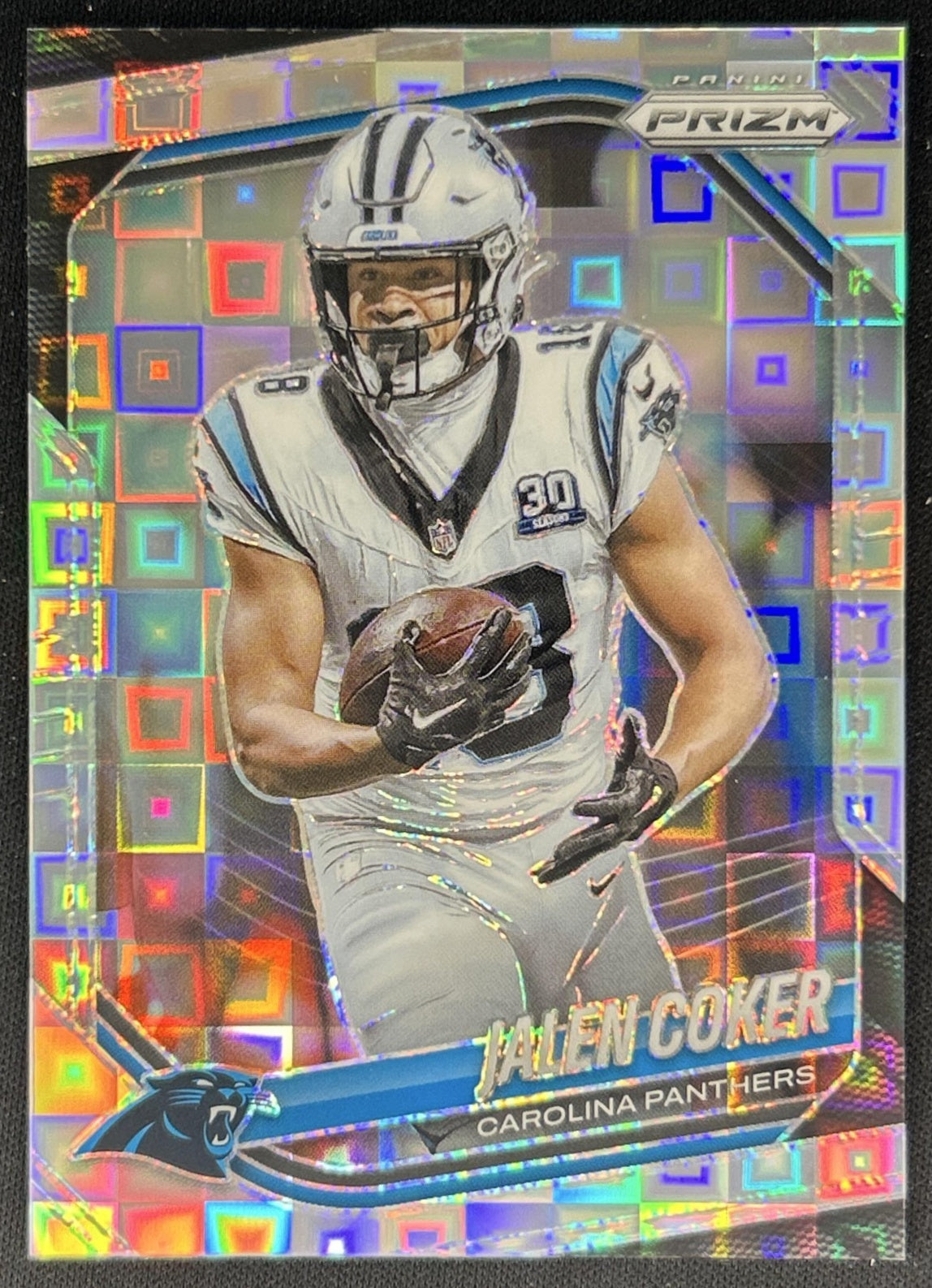 Jalen Coker 2025 Panini Prizm Pandora /400 Panthers