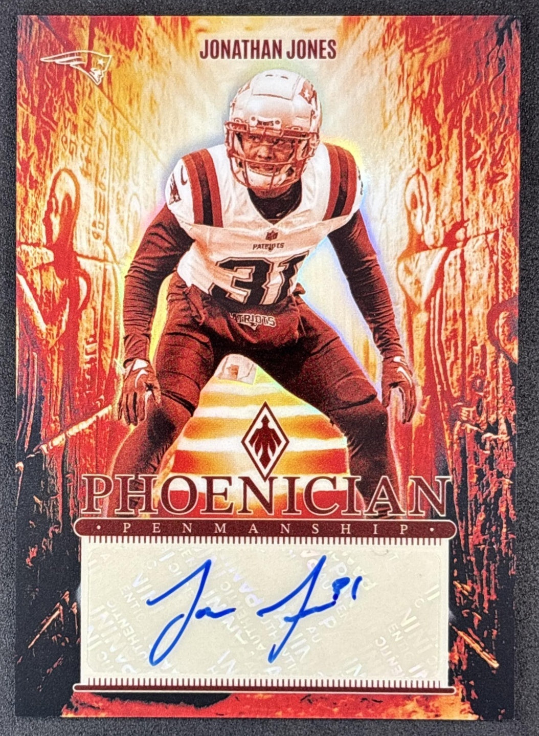 Jonathan Jones 2024 Panini Phoenix Phoenician Penmanship Patriots