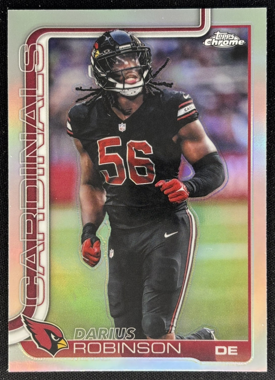 Darius Robinson 2025 Topps Chrome Refractor Cardinals Sports Trading Cards