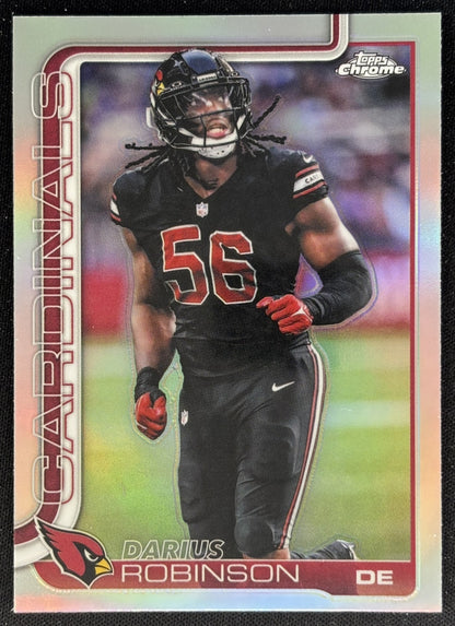 Darius Robinson 2025 Topps Chrome Refractor Cardinals Sports Trading Cards