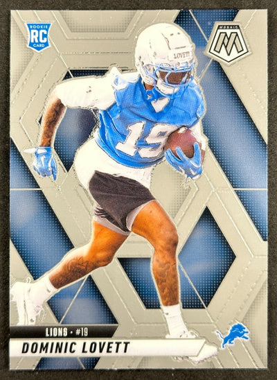 Dominic Lovett 2025 Mosaic Rookies Lions Sports Trading Card