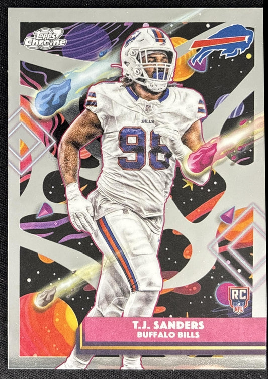 T.J. Sanders 2025 Topps Cosmic Chrome Bills