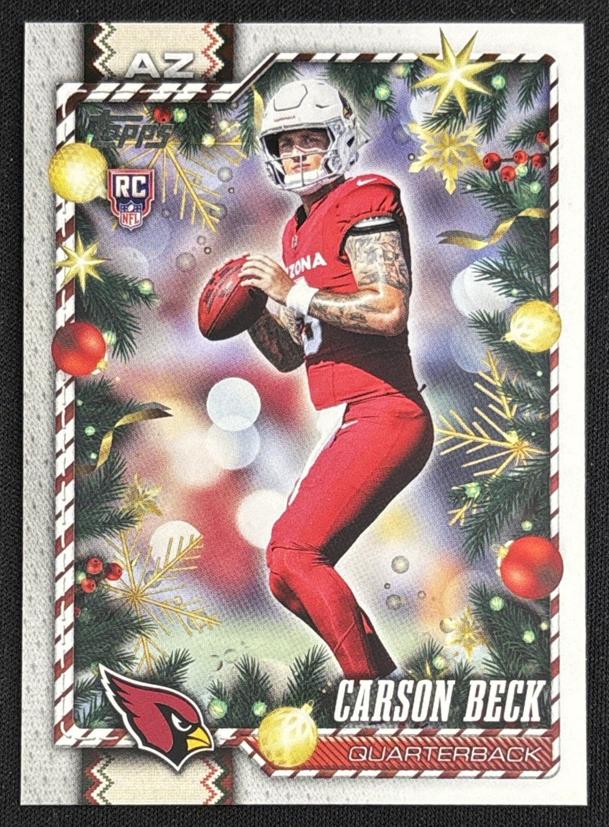 Carson Beck 2026 Topps Holiday Back Variation Cardinals Sports Trading Card
