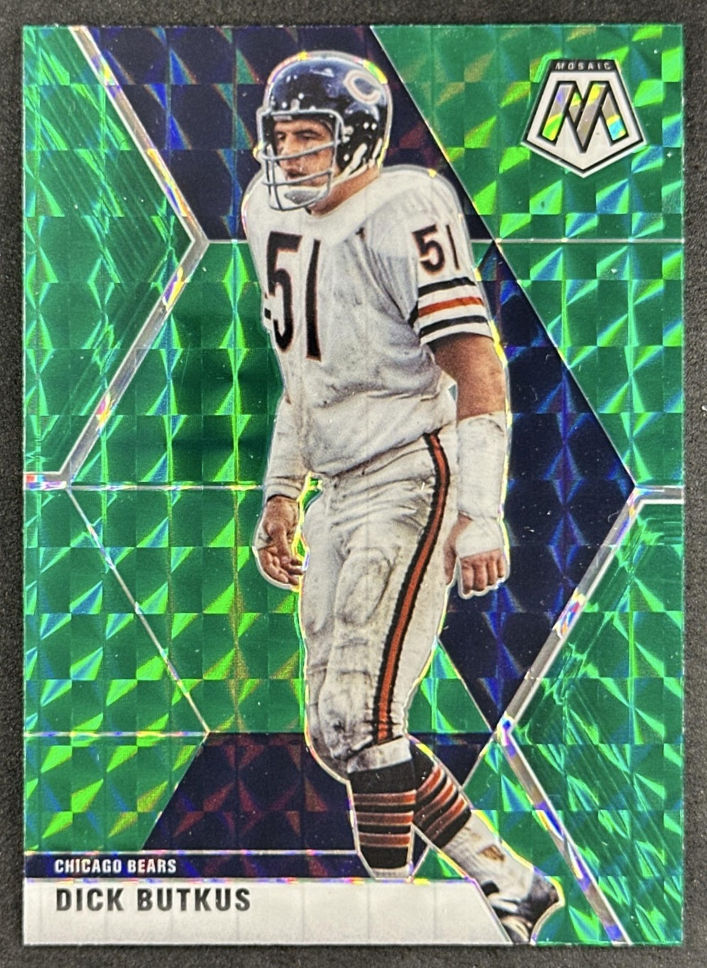 Dick Butkus 2020 Panini Mosaic Prizm Green Bears Sports Trading Cards