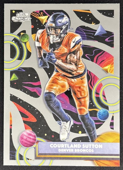Courtland Sutton 2025 Topps Cosmic Chrome Broncos Sports Trading Cards