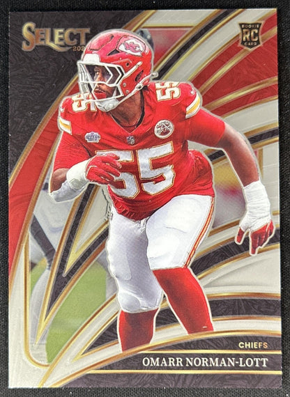 Omarr Norman-Lott 2025 Panini Select Club Level Chiefs front