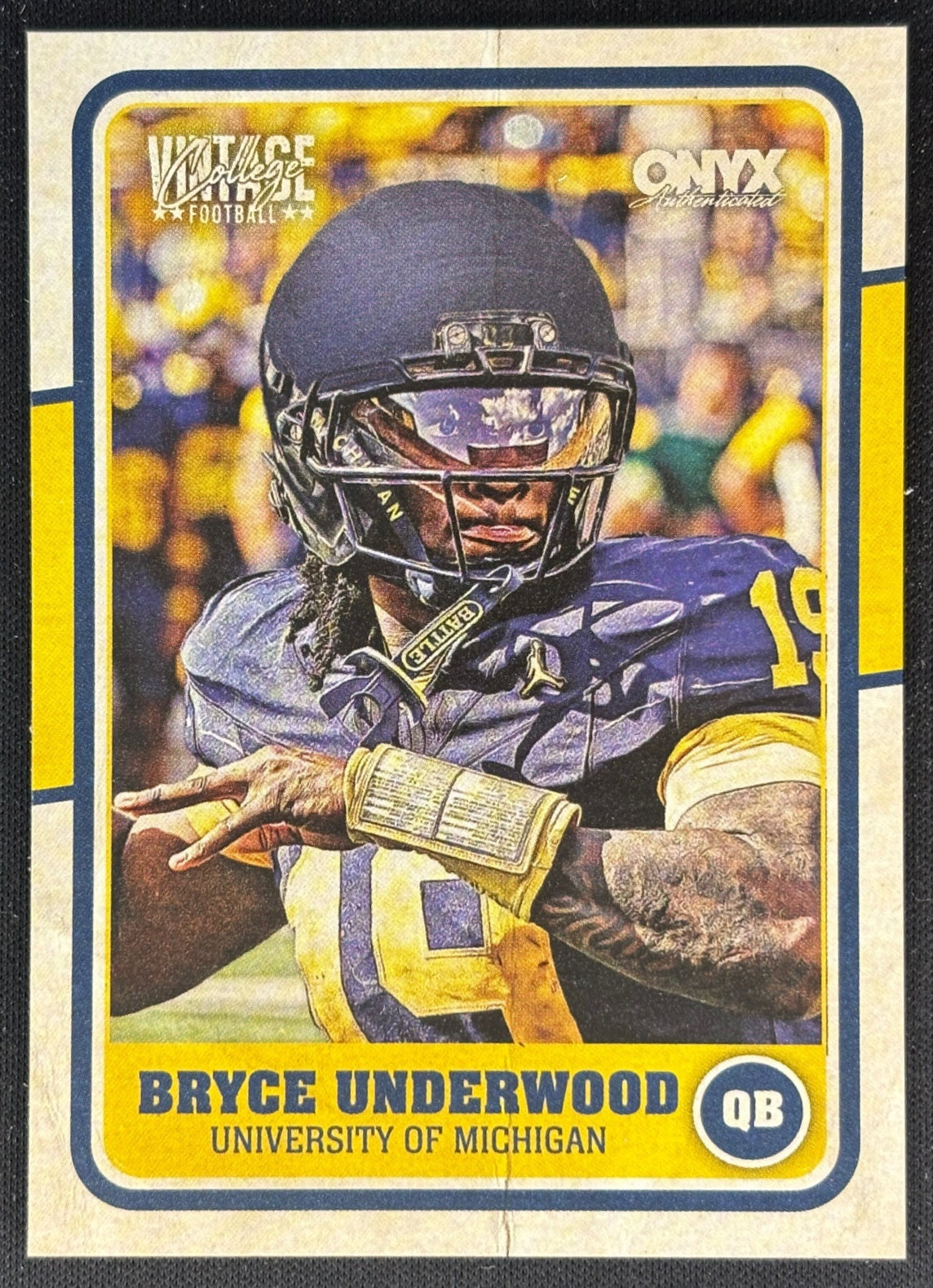 Bryce Underwood 2025 Onyx Vintage Sports Trading Cards