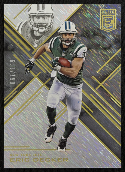 Eric Decker 2016 Panini Donruss Elite Black /199 Jets