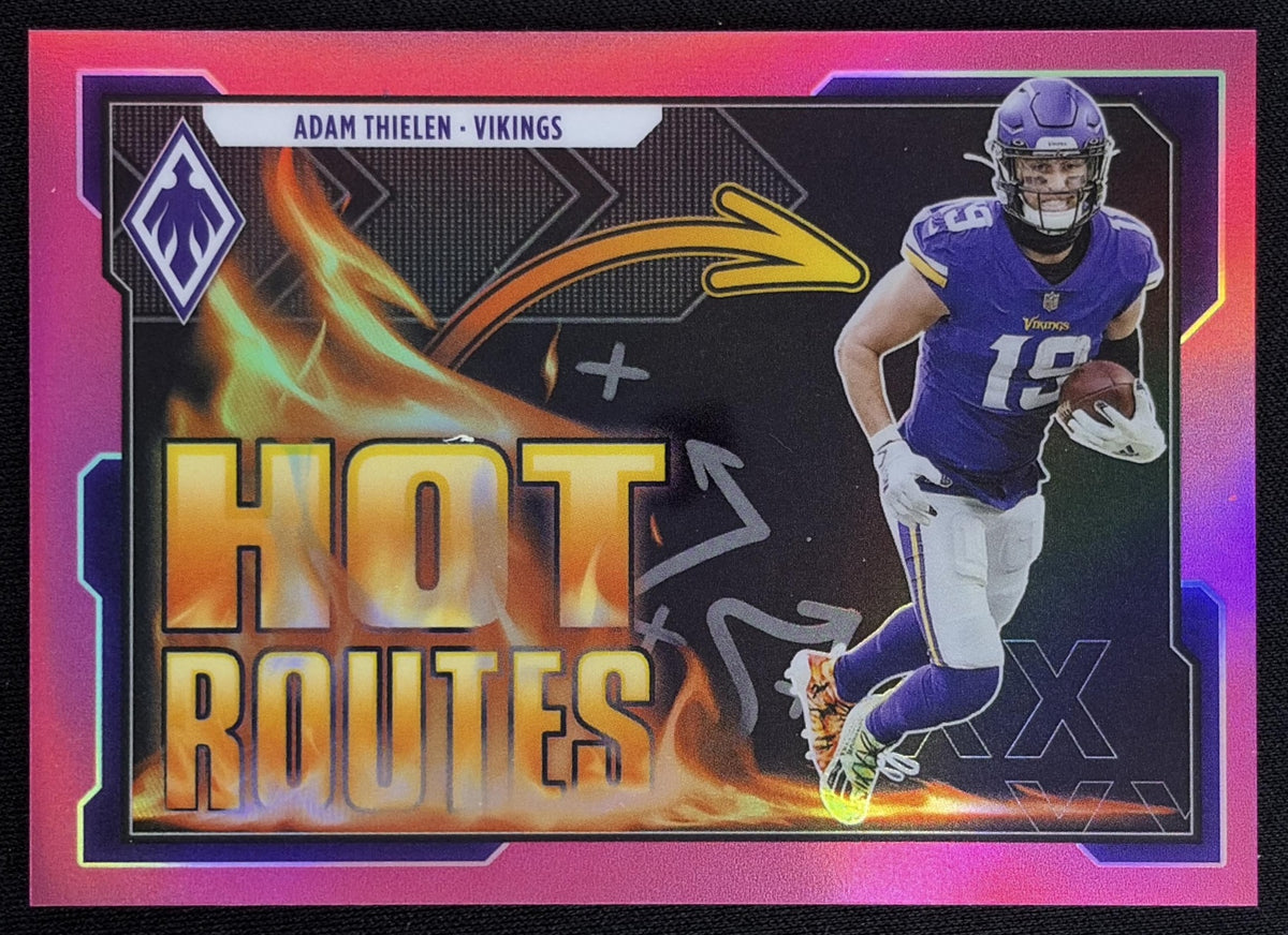 Adam Thielen 2021 Panini Phoenix Hot Routes Pink /175 Vikings
