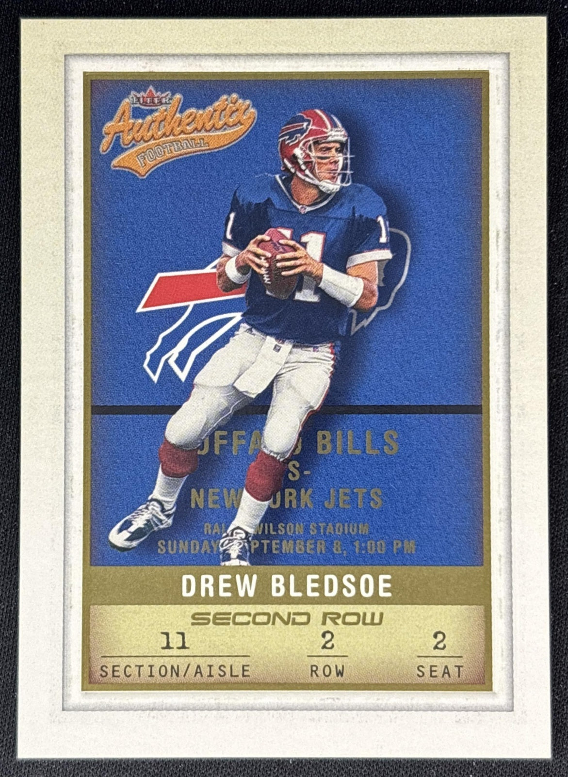 Drew Bledsoe 2002 Authentic /250 Bills front