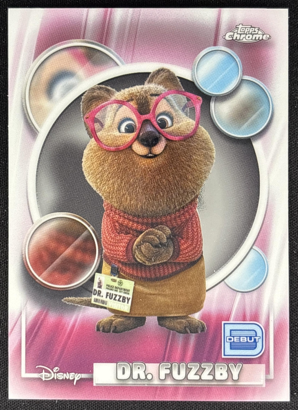 Dr. Fuzzby 2026 Topps Chrome Disney Zootopia 2 front