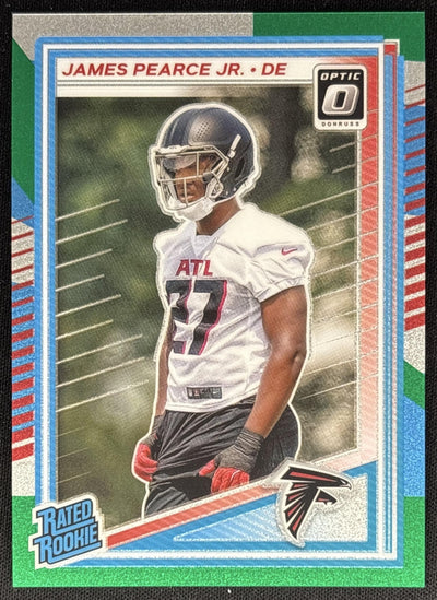 James Pearce Jr. 2025 Panini Donruss Optic Rated Rookie Jazz Prizm Falcons Default Title Sports Trading Cards