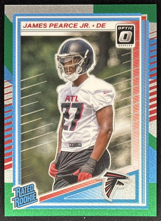 James Pearce Jr. 2025 Panini Donruss Optic Rated Rookie Jazz Prizm Falcons Default Title Sports Trading Cards