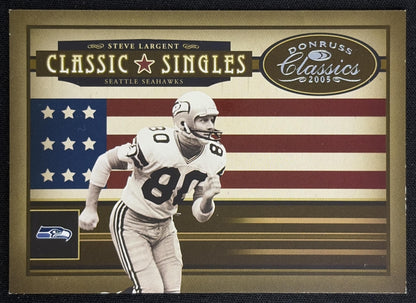 Steve Largent 2005 Donruss Classics Classic Singles Silver /500 Seahawks