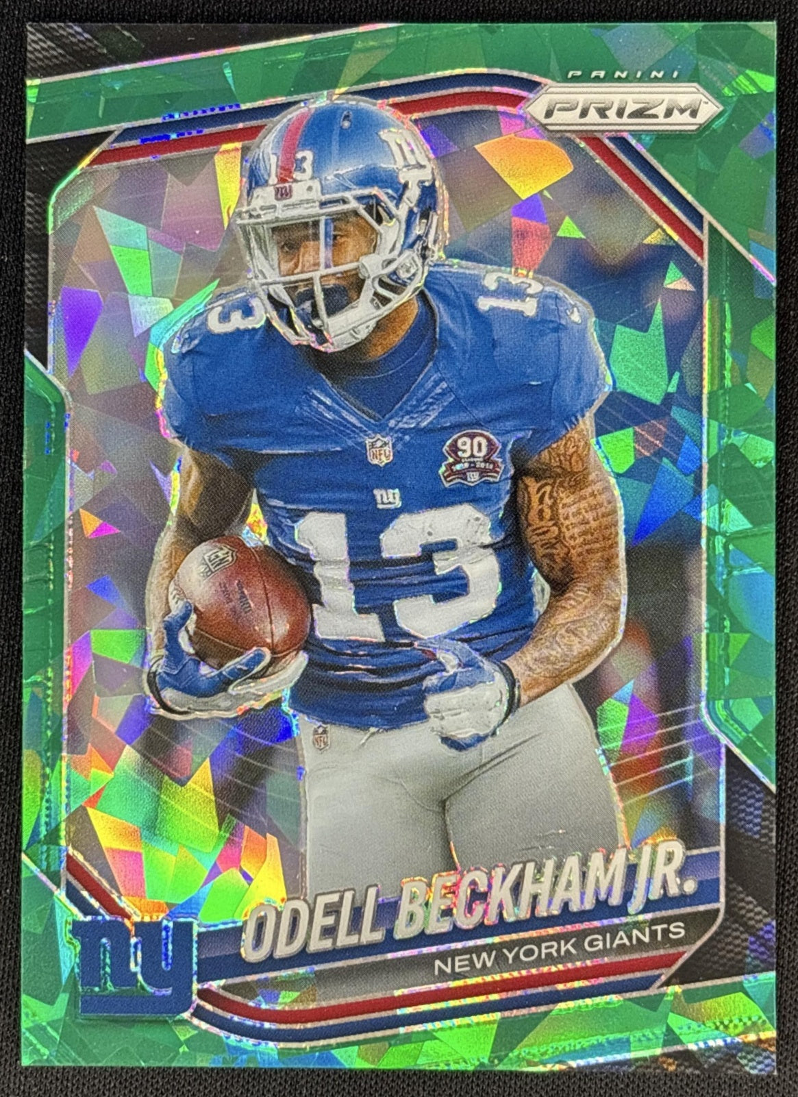 Odell Beckham Jr. 2025 Panini Prizm Green Ice Giants Sports Trading Cards