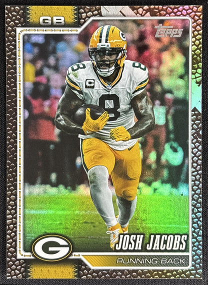 Josh Jacobs 2026 Topps Football Leather Foil Packers