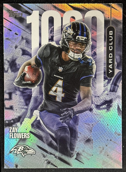 Zay Flowers 2026 Topps 1000 Yard Club Ravens